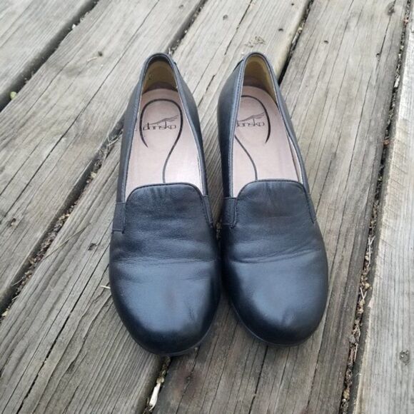 Dansko Addy Black Nappa Leather Smoking Loafer42 - Picture 2 of 10